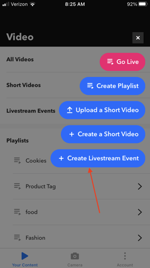 Create LS Event