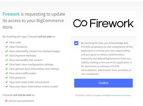 access to bigcommerce