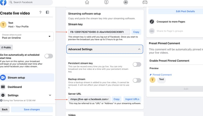 Facebook Livestream Simulcast9