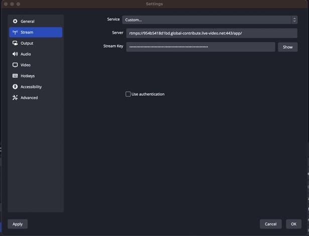 Go Live with obs4