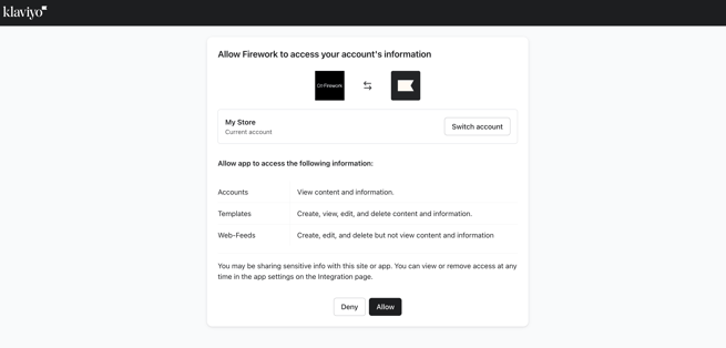 Integrate Firework with Klaviyo14