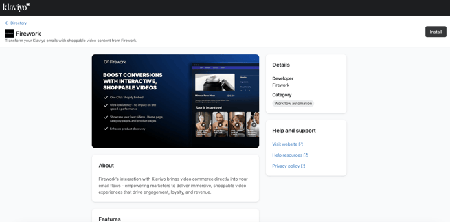 Integrate Firework with Klaviyo9