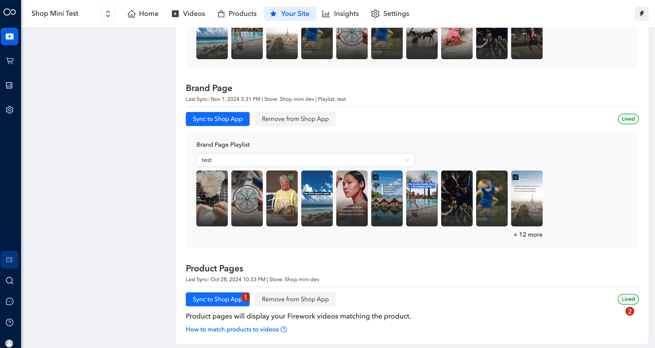 Leverage Firework Videos in Shop App13