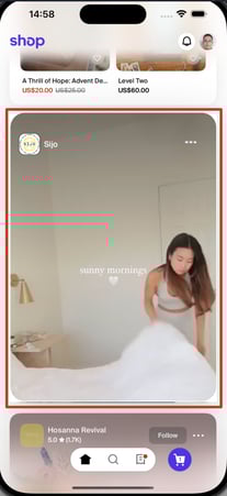 Leverage Firework Videos in Shop App9