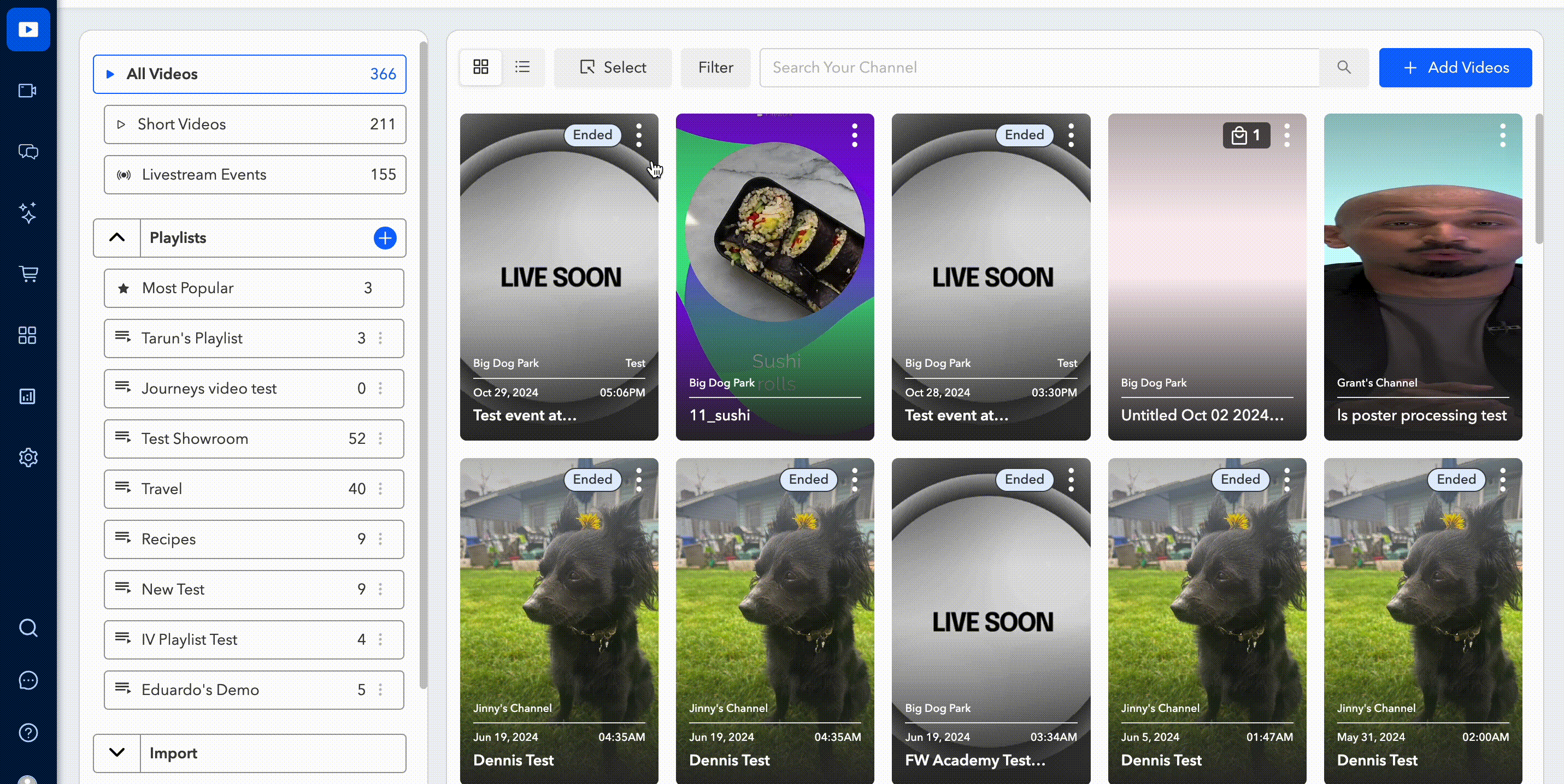 Livestream Replay Start Time