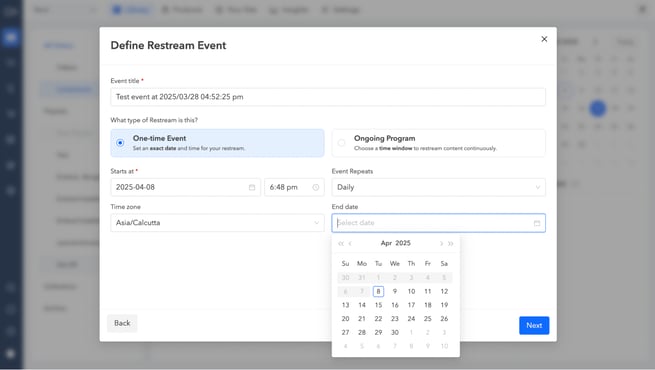 Smart restream scheduler2