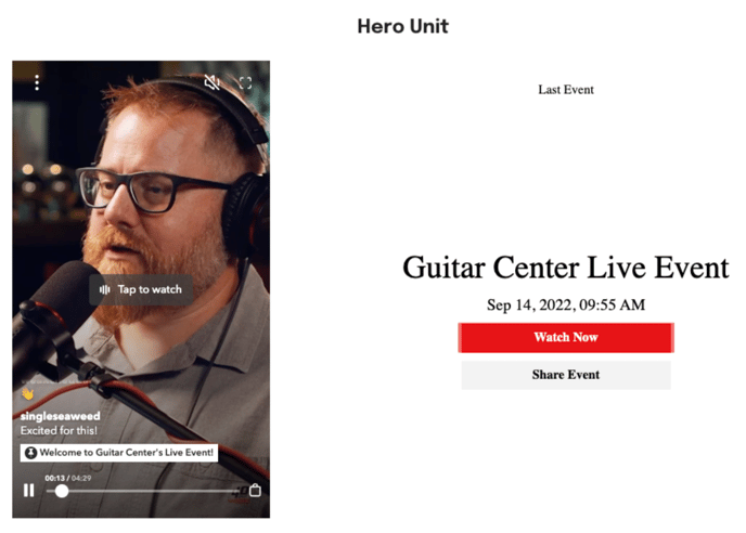 hero unit